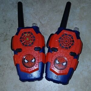 Spiderman Red and Blue Walkie Talkies